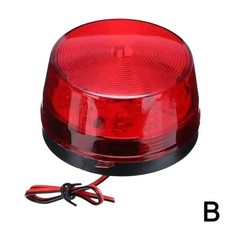 DC 12V LED Security Alarm Strobe Signal Warning Siren Red Flashing Light Lamp
