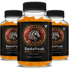(3 Pack) Soda Peak Male Gummies, SodaPeak Support Supplement (90 Gummies)