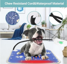 Pet Heating Pad for Dogs Cats 18 Indoor Waterproof Chew Resistant