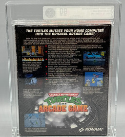 Teenage Mutant Ninja Turtles Arcade Game Commodore 64 Sealed New VGA 90 Graded