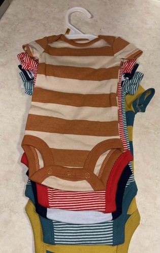 5-Pack Carter's Baby Boy Bodysuit One Piece Jump Suit Short-Sleeve Newborn - Picture 4 of 4