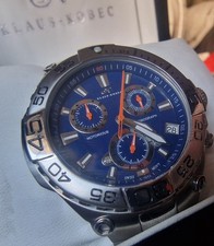 RARE Klaus Kobec “Notorious” Watch  Swiss Chronograph Mens Boxed / Certificate