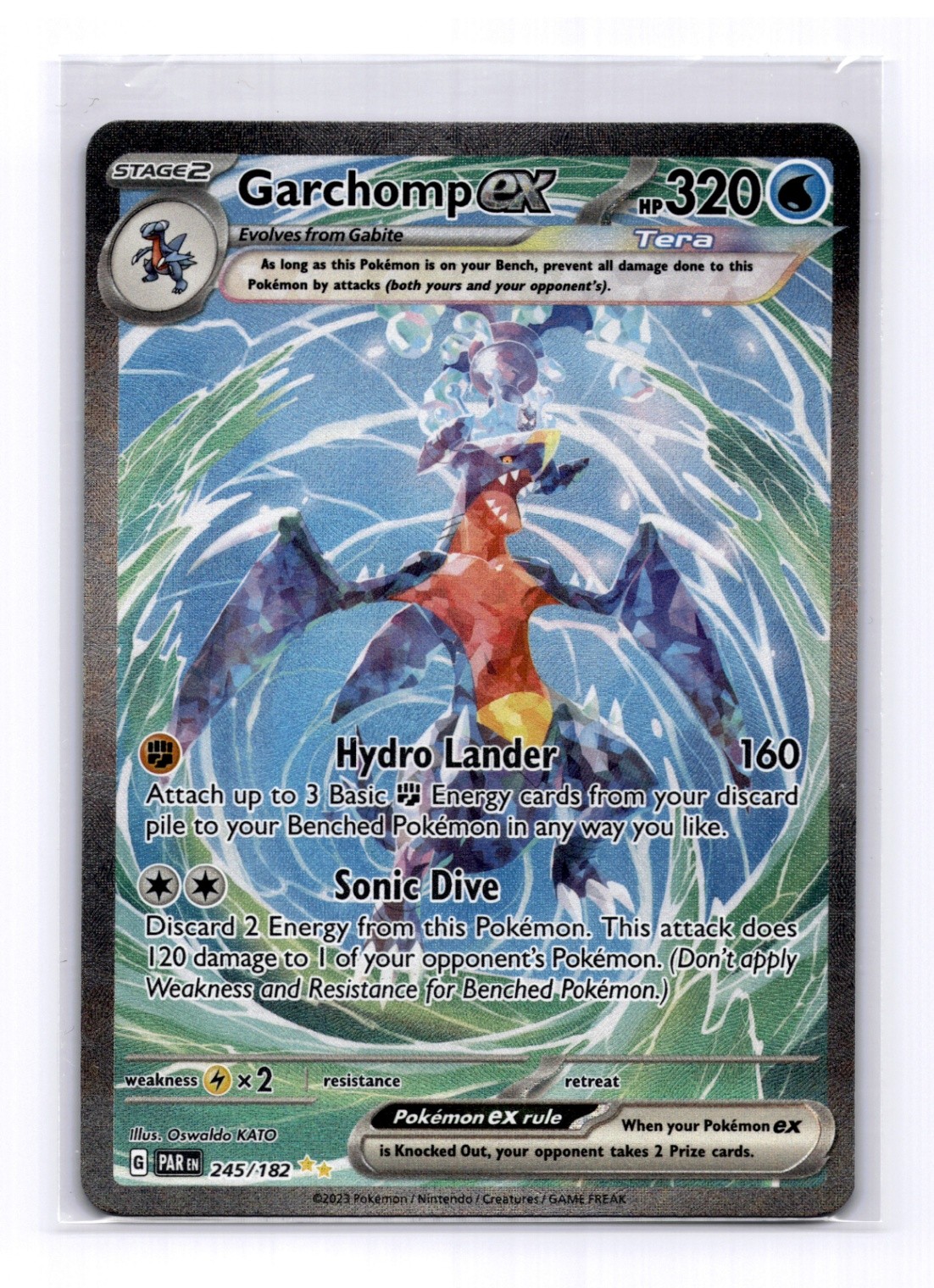 Garchomp ex - Special Illustration Rare SV04: Paradox Rift 245/182 NM