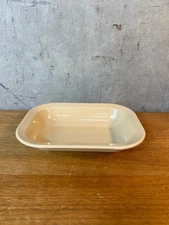 Vintage TEXAS WARE Rectangular Serving Bowls Dish #119 Melamine Tan 10”