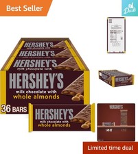 HERSHEY'S Classic Milk Chocolate with Almonds - Perfect for Sharing, 36 Count