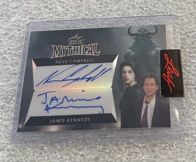 NEVE CAMPBELL Jamie Kennedy 2024 Leaf Metal Exotic MYTHICAL DUAL AUTO #1/1