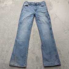 Wrangler Jeans Girls 16 Light Blue Retro Slim Boot Adjustable Waist Denim Pants
