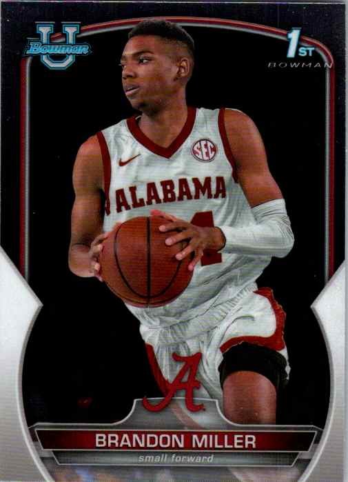 2022-23 Bowman University Chrome #80 Brandon Miller