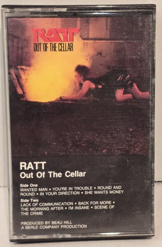 RATT "Out of the Cellar" 1984 Audio Cassette Tape