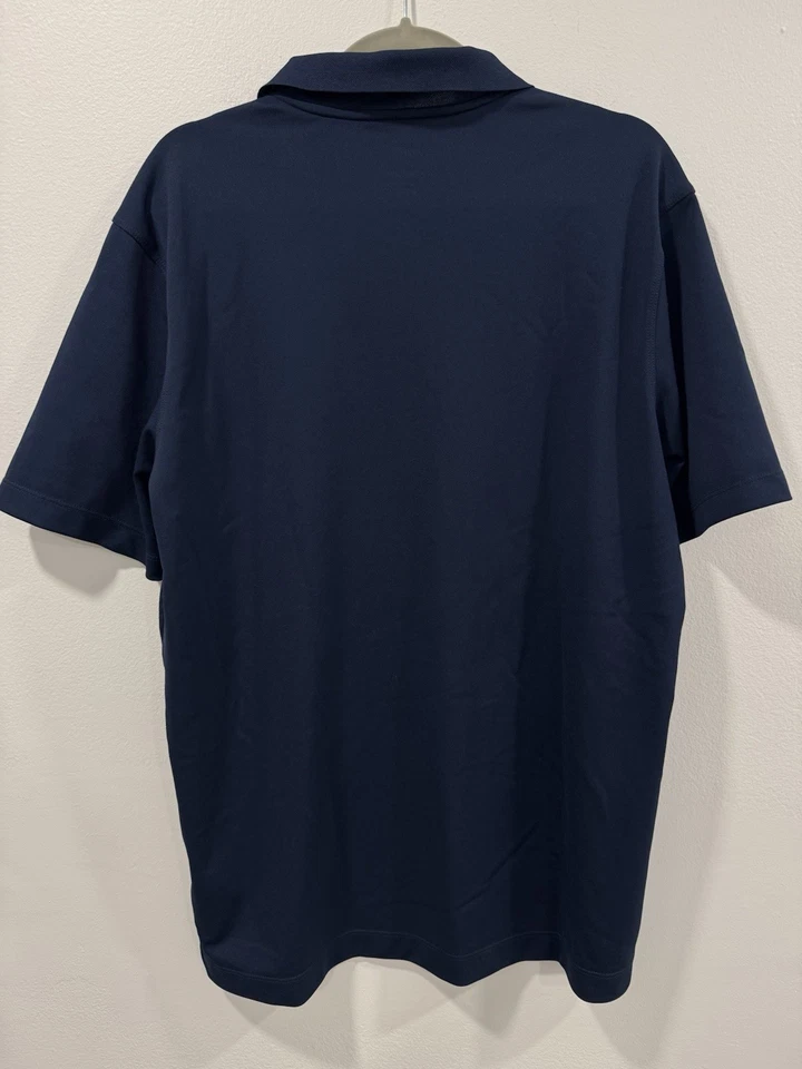 Nike Hombre Polo Deportes EE. UU. Camisa Talla Grande Azul Marino FÚTBOL BALONCESTO Foto 3 de 4