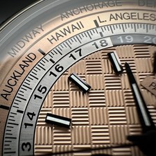 Patek Philippe World Time Chronograph Flyback 5935A-001 Salmon Steel Complete 12