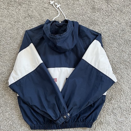 🔴Polo Sport Jacket Size Medium Large Hoodie Navy White - Picture 10 of 17