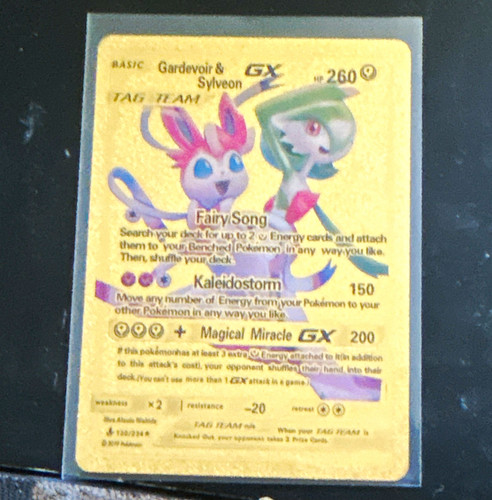 Pokemon TCG Gardevoir & Sylveon GX 130/214 Unbroken Bonds Holo TAG TEAM ENG