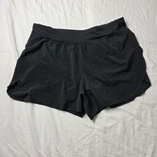 luluelmon women's shorts fast and free reflective black size 12