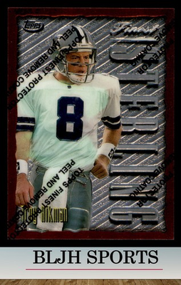 #ad #ad 1996 Finest #134 Troy Aikman Dallas Cowboys 3A8 $1.99