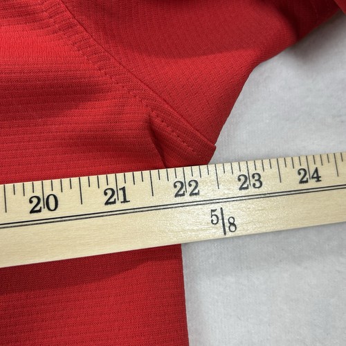 Polo Under Armour rouge sang/gris coupe ample homme taille L logos - Photo 5/6