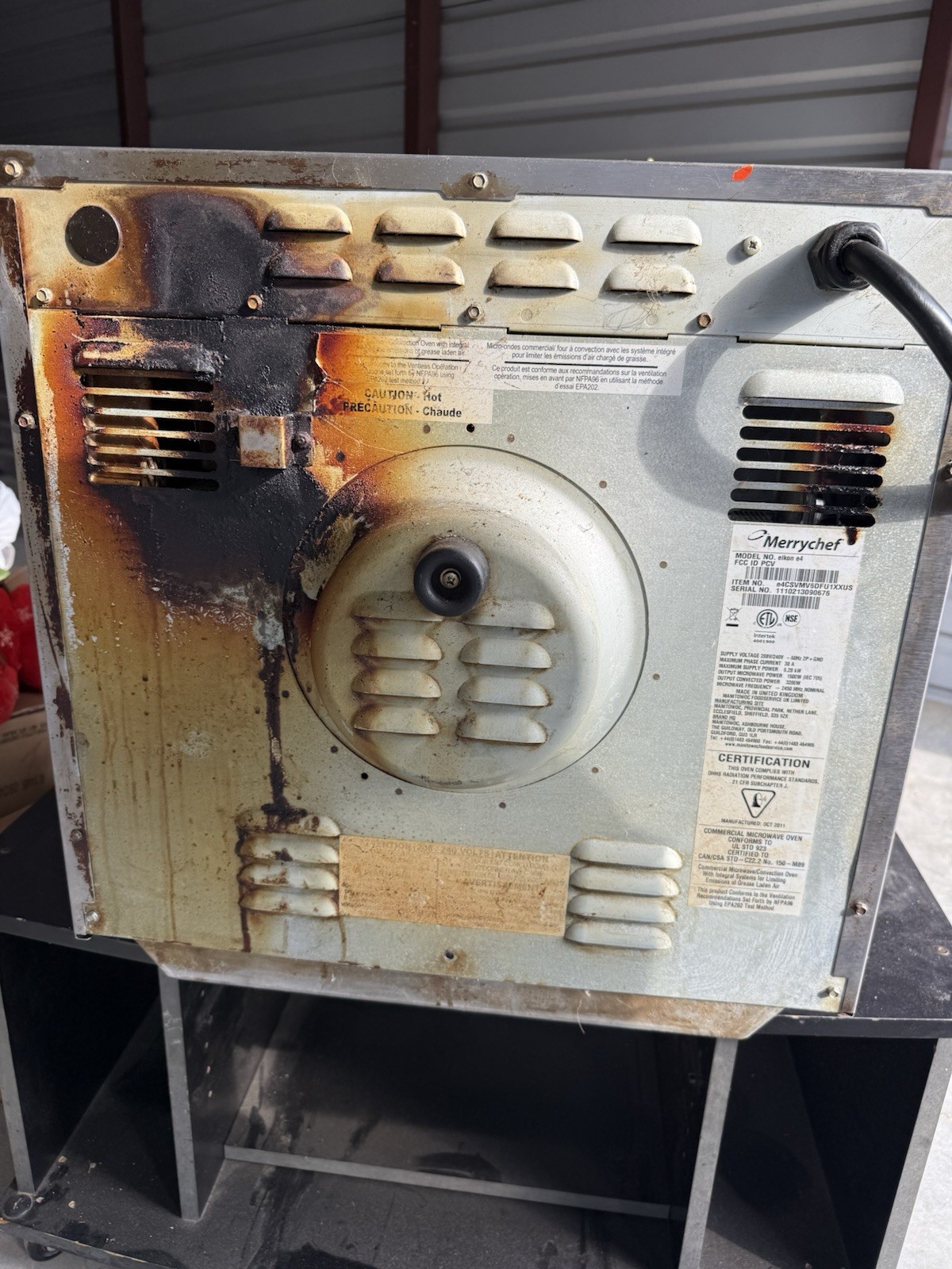 Merrychef Eikon E4 High Speed Countertop Microwave Convection Oven - Tested