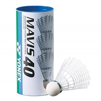 YONEX Badminton Federbälle, Mavis 40P (Nylon + Synthetischer Kork), 3er-Pack
