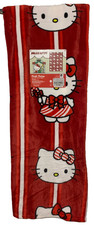 NEW Hello Kitty Red Candy Cane Christmas Throw Blanket 50  x70  
