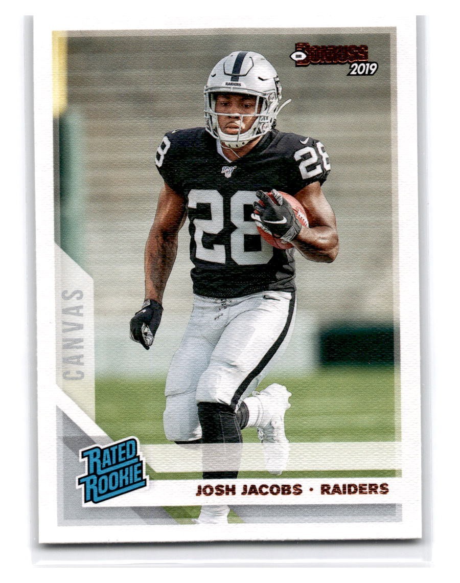 2019 Donruss Canvas #308 Josh Jacobs - Raiders
