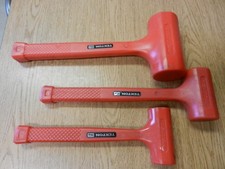 Lot 3 Tekton Dead Blow Hammers 16 Oz. 32 Oz. 64 Oz. Lightly Used Red Color Lot 3 Tekton Dead Blow Hammers 16 Oz. 32 Oz. 64 Oz. Lightly Used Red Color