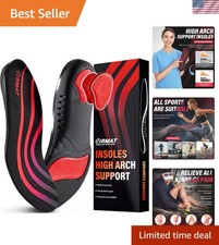 Plantar Fasciitis Insoles with Breathable Support - Trim-to-Fit Size M