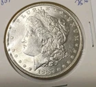 🫣1887-P Silver Morgan Dollar Au/Uncirculated Philadelphia Mint. Beautiful🌹 WOW