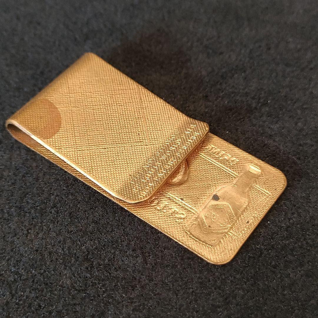 Copper Rare Item Coca-Cola Tiffany Money Clip Embossed Gold