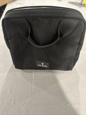 Vera Bradley Black Lunch Insulated Lunch Tote  Good Condition