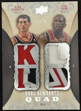 Kirk Hinrich Luol Deng 2008-09 UD Premier Rare Remnants Patch Chicago Bulls