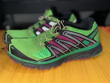 Salomon X Mission 3 Mesh Lace Trail Running Shoes Green Breath Women 8.5 391838