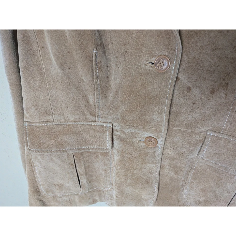 Jaqueta Blazer Wilsons Couro Maxima Camurça Feminina GG Bronzeada — Leia a Descrição - Imagem 4 de 4