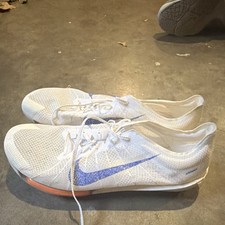 Nike Prototype Track Running Spikes White Blue Athletic