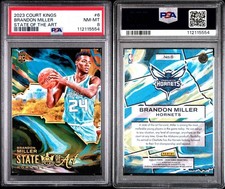 2023-24 Panini Court Kings BRANDON MILLER Rookie RC State Of The Art SSP PSA 8