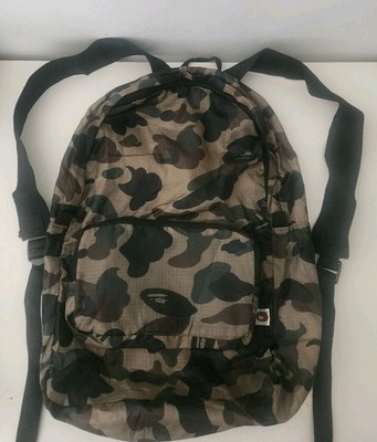A BATHING APE Zaino Packable Camo In Nylon Leggero BAPE
