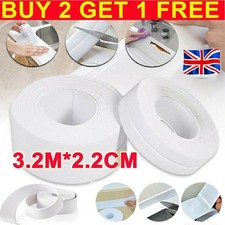 1/2Pack Self-Adhesive Bath Sealant Strip Flexible Waterproof Caulk Seal Tape New