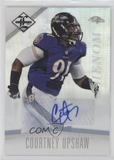 2012 Limited Phenom Monikers Silver 268/299 Courtney Upshaw #162 Auto 0f6