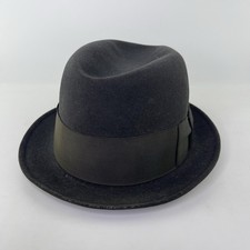 Vintage Resistol Fedora Beaver XXX Kitten Finish Self Conforming Hat Black REaD