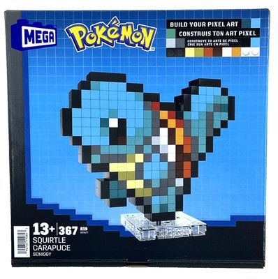 MEGA Pokémon SQUIRTLE Build Your Own Pixel Art HTH77 367 Pieces NEW SEALED BOX