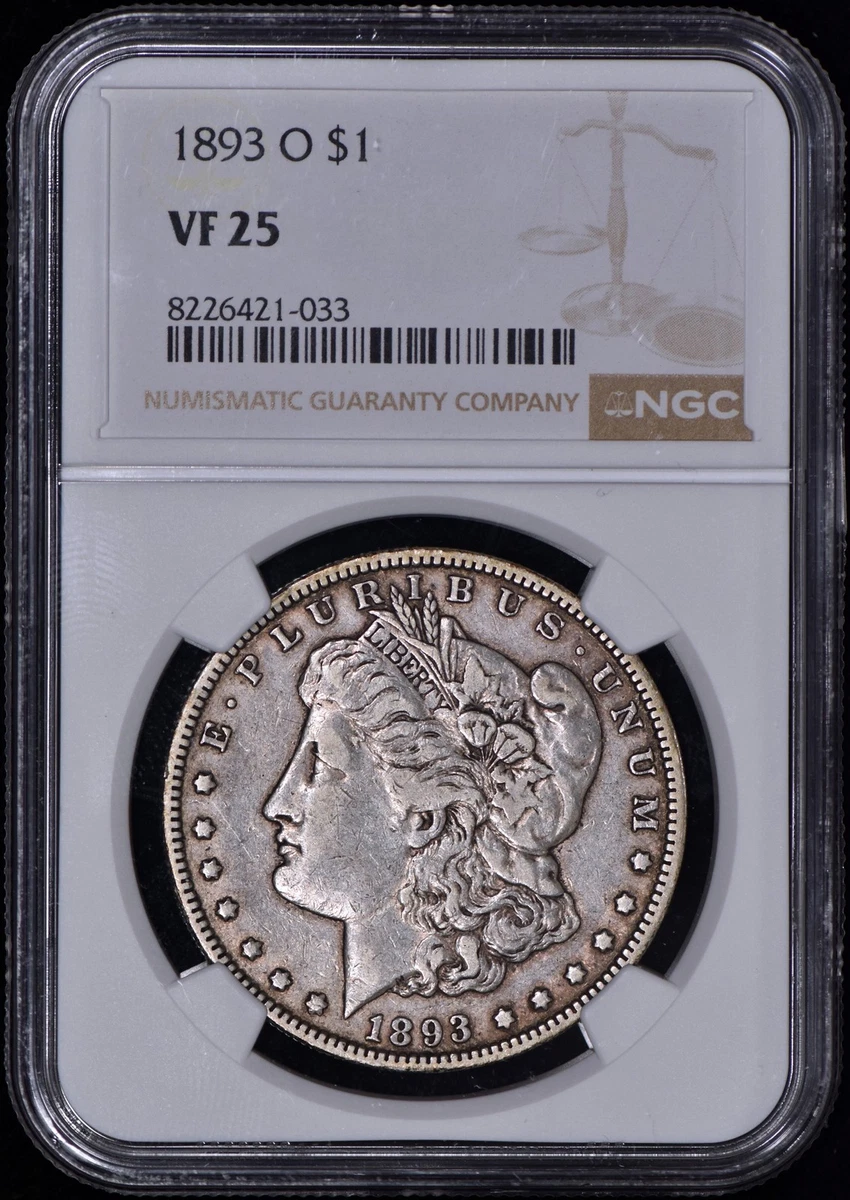 VF 25 Graded 1893 Year Morgan US Dollars (1878-1921) for sale | eBay