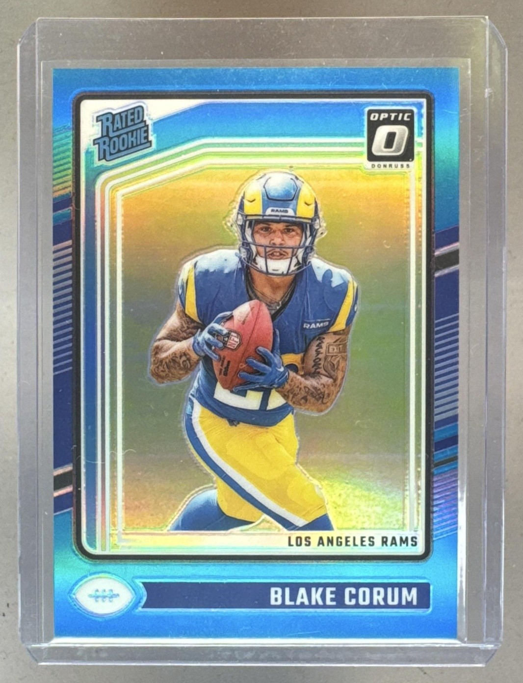 Blake Corum Panini Donruss Optic #208 Aqua