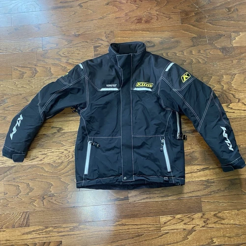 Klim Goretex Snowmobile Jacket- Men’s Size Medium- Black And Yellow Hi Vis