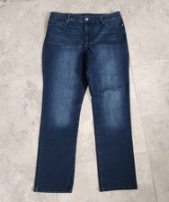 Bandolino AMY straight leg denim jeans 14 DELUXE SUPER STRETCH, 30 inseam