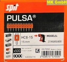 SPIT Zubehör: 500 Nägel HC6-15 für PULSA 700 + 800 + 40 P / E Gasnagler, 15mm