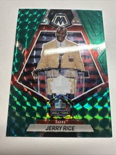 2023 Panini Mosaic - Hall of Fame Jerry Rice #271 Green Mosaic Prizm
