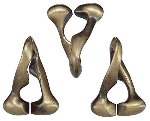Hanayama Level 6 Cast Metal Brain Teaser Puzzle - Trinity