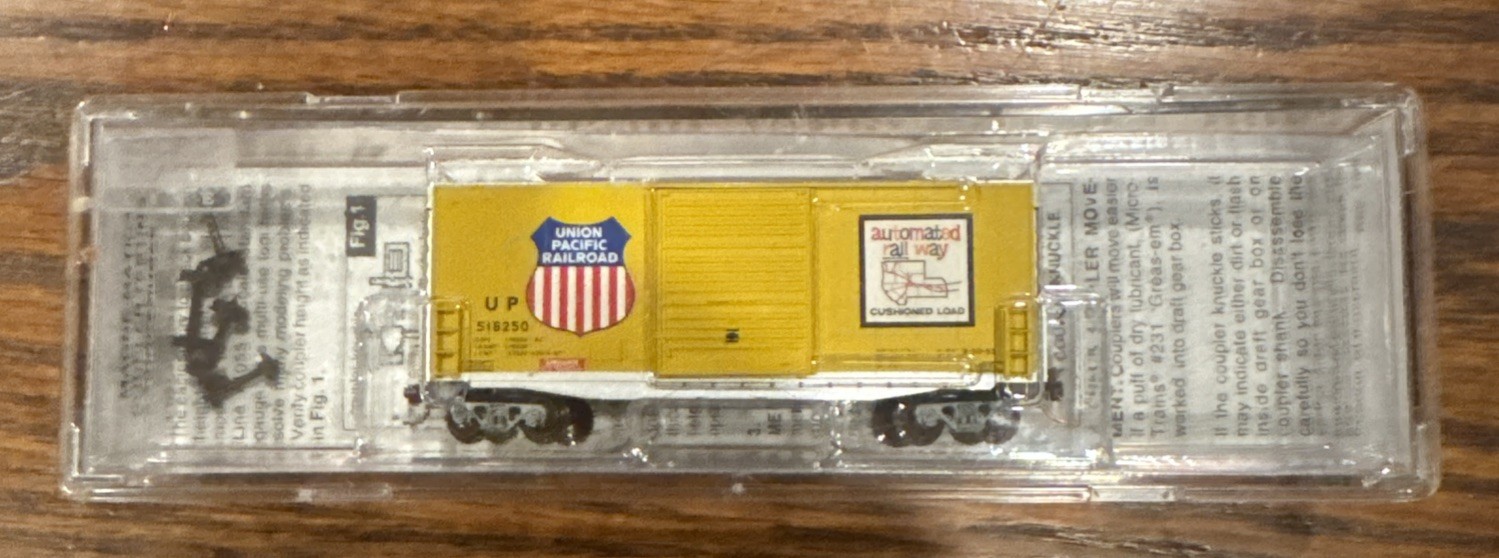N Scale Micro-Trains 101 00 040 Boxcar 40' Hy-Cube Union Pacific UP 518250 - NIB