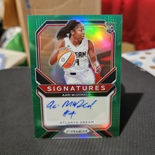 Autographed Aari McDonald 2021 Prizm WNBA Basketball Green Prizm RC Card #SG-AMC