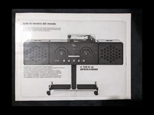 Brionvega RR126 Giradischi Pubblicità Ritaglio AD 33,5x25 cm 1967