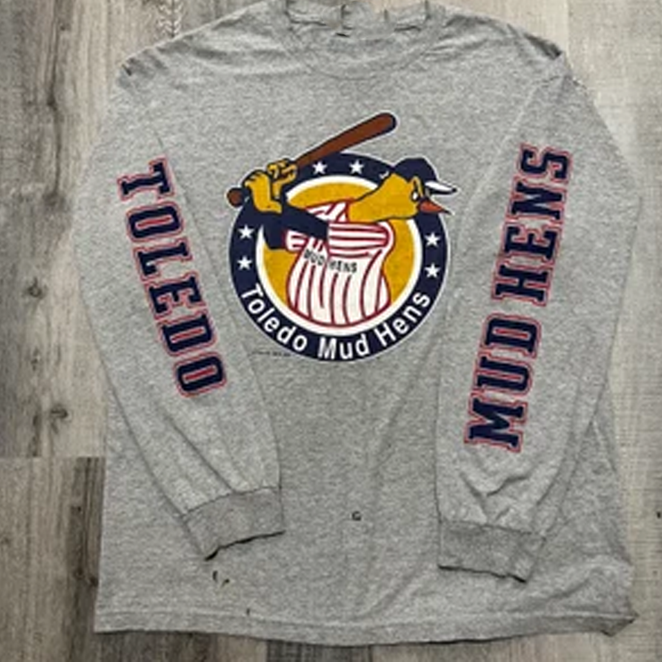 BLACK long sleeve Toledo Mud Hens BASEBALL All sizes JJ6236